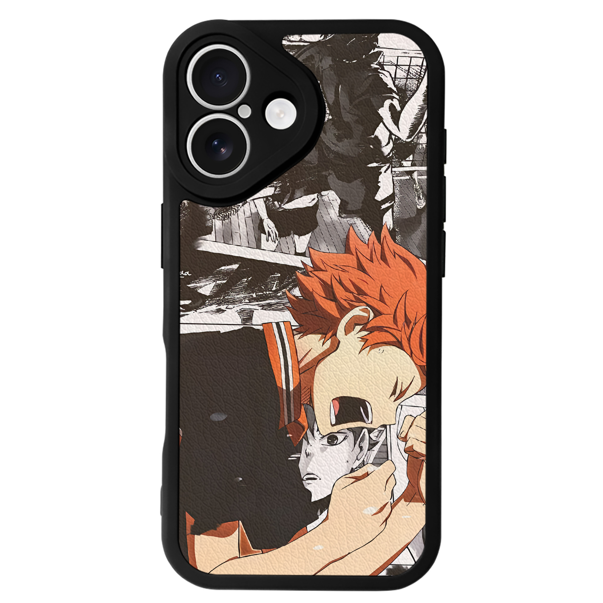（画像用） ハイキュー!! Haikyu!! 【iPhone 16シリーズ対応】シリコンスマホケース（レザー調） 材質：シリコン